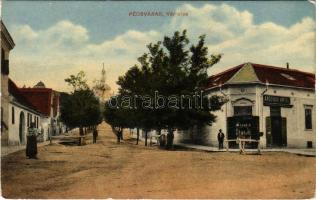 Pécsvárad, Vár utca. Anschau Antal üzlete és saját kiadása (EK)