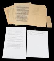 1956-os röplapok, 10 db (lista mellékelve)