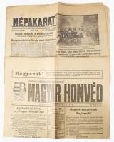 1956-os újságok gyűjteménye: Magyar Függetlenség, Népakarat, Magyar Honvéd, Népszabadság, Népszava, ...