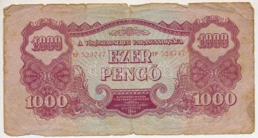 1944. 1000P "A Vöröshadsereg Parancsnoksága", "TP 523747" T:VG,G
Adamo P48