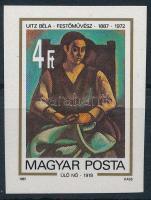1987 Uitz Béla vágott bélyeg