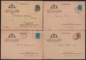 1940-1941 4 db cserkész meghívó