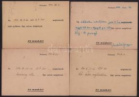 1940-1941 4 db cserkész meghívó