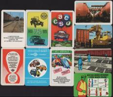 1975-1995 10 db közlekedéssel kapcsolatos kártyanaptár