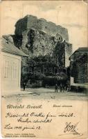 1900 Léva, Levice; várrom. Schulcz Ignác kiadása / Levicky hrad / castle ruins (EM)