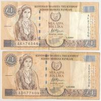 Ciprus 1998-2001. 1P (2xklf) T:F
Cyprus 1998-2001. 1 Pound (2xdiff) C:F
Krause P#60