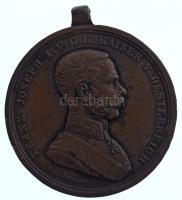 1914. "Ferenc József Bronz Vitézségi Érem" bronz kitüntetés Szign.: Tautenhayn T:XF patina...