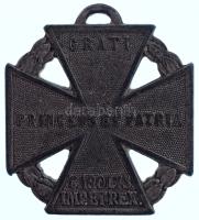 1916. "Károly-csapatkereszt" Zn kitüntetés mellszalag nélkül, peremén "HMA" gyár...