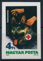 1986 Humanitás vágott bélyeg