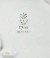 Wallendorf porcelán játszó puttók. Kézzel festett, jelzett, hibátlan 16 cm
