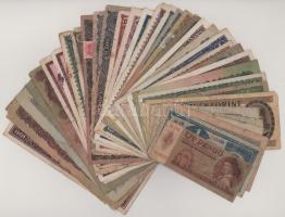 Vegyes 36db-os korona-pengő bankjegy tétel, 1920-1989. T:F,VG közte néhány rosszabb tartású