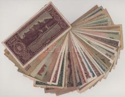 Vegyes 36db-os korona-pengő bankjegy tétel, 1920-1989. T:F,VG közte néhány rosszabb tartású