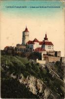 Fraknó, Forchtenau, Forchtenstein; vár, kastély. Schön / castle (lyuk / pinhole)