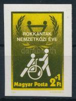 1981 Rokkantak nemzetközi éve vágott bélyeg
