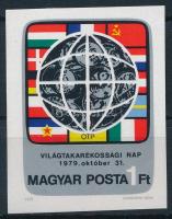 1979 Világtakarékossági nap vágott bélyeg