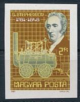 1981 George Stephenson vágott bélyeg