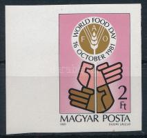 1981 Élelmezési világnap ívszéli vágott bélyeg