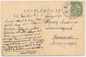 1910 Őrmező, Strázske; Gróf Széchenyi kastély a park felől. Fried Ignác kiadása / castle, park + &qu...