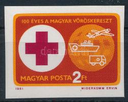 1981 Vöröskereszt (VI.) vágott bélyeg