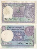 India 1976-1986. 1R (2xklf) T:XF-F szokásos tűlyukak
India 1976-1986. 1 Rupee (2xdiff) C:XF-F usual...