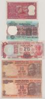 India DN (1969-1970)-2012. 2R-20R (5db) T:F tűlyukak
India ND (1969-1970)-2012. 2 Rupees - 20 Rupee...