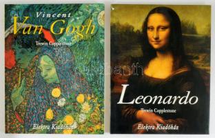 2 db könyv: Trewin Copplestone: Leonardo.; Vincent Van Gogh. [Bp.], 2001, Elektra Kiadóház. Gazdag k...