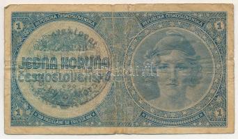 Német Harmadik Birodalom / Cseh-Morva Protektorátus 1939. 1K csehszlovák bankjegy kézi bélyegzővel f...