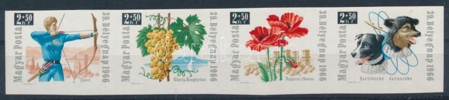 1966 Bélyegnap (39.) vágott csík (5.000)