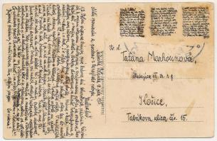 1935 Gálszécs, Secovce; Járásbíróság, zsinagóga, L. Friedman, Paskesz üzlete, szálloda, automobil. J...
