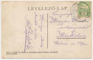 Mecenzéf, Alsó-Metzenzéf, Alsómecenzéf, Metzenzéf, Nizny Medzev; látkép. Göbl A. László kiadása / ge...