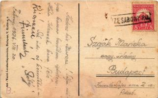 1926 Füzesabony, vasútállomás. Vasúti levelezőlapárusítás 464. (fl)