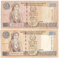 Ciprus 1997-1998. 1P (2xklf) T:F
Cyprus 1997-1998. 1 Pound (2xdiff) C:F
Krause P#60