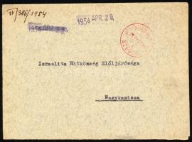 1954 Szegedi Izraelita Hitközség meghívója Löw Immanuel főrabbi megünneplésére