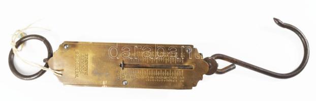 Wenigers egykezes mérleg. Réz 30 cm