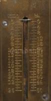 Wenigers egykezes mérleg. Réz 30 cm