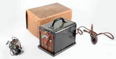 ca 1920 Elektromos transzformátor. eredeti dobozában, szép állapotban kb 20x16 cm