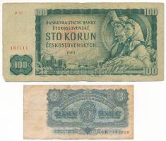 Csehszlovákia 1961. 3K + 100K T:F
Czechoslovakia 1961. 3 Koruny + 100 Korun C:F