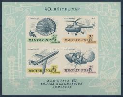 1967 Aerofila (II.) Bélyegnap vágott blokk (5.000) (rozsdafoltok / stain)