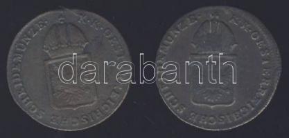 Ausztria 1816A-B 1/4Kr (2x) T:3,3+