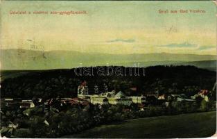 1909 Vízakna, Salzburg, Ocna Sibiului; sós fürdő. Takáts Jenő kiadása / salt bath, spa (vágott / cut...