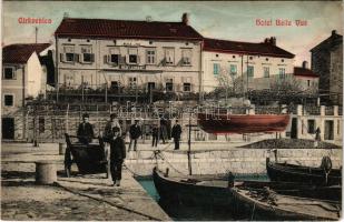 Crikvenica, Cirkvenica; Hotel Bellevue szálloda, étterem, kikötő. Magazin Miramare Gönczy kiadása / ...