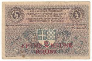 Jugoszlávia / Szerb-Horvát-Szlovén Királyság 1919. 1/2D "02507 011710" piros "2K&quot...