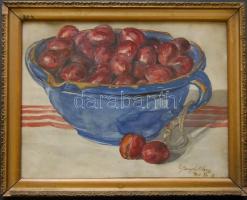 1915 Országh Ilona: Csendélet, vegyes technika-papír, jelzett, keretben 32x26 cm