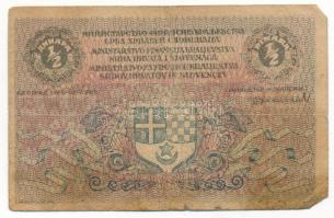 Jugoszlávia / Szerb-Horvát-Szlovén Királyság 1919. 1/2D "00486 068344" T:F,VG
Yugoslavia ...