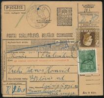 1944 Postai szállítólevél "DÖMSÖD" - "GYIMESFELSŐLOK"