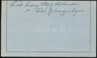 1915 6f díjjegyes zárt levelezőlap "VERBO"
