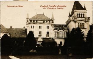 1929 Őraljaboldogfalva, Őrboldogfalva, Santamaria-Orlea; Gróf Kendeffy kastély. Nagy Bálint kiadása,...