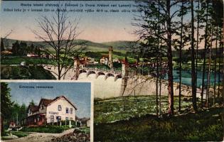 1920 Dvur Králové nad Labem, Königinhof an der Elbe; Stavba labské prehrady v Tesnové, Erbenova rest...