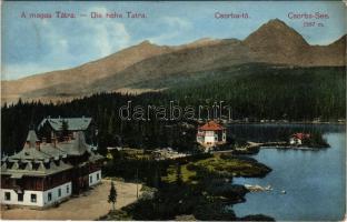 Tátra, Magas-Tátra, Vysoké Tatry; Csorba-tó / Csorba-See / Strbské pleso / lake (Rb)