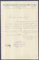 1904 Fővárosi Szegénygyermek Egylet szecessziós megívó + levélpapír